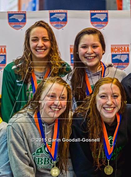 Thumbnail 2 in NCHSAA 3A State Swimming Championships photogallery.