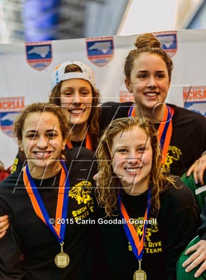 Thumbnail 1 in NCHSAA 3A State Swimming Championships photogallery.