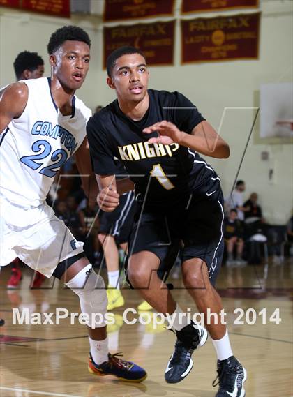 Thumbnail 3 in Compton vs. Bishop Montgomery (Fairfax State Preview) photogallery.