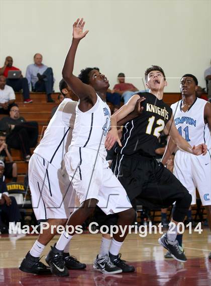 Thumbnail 2 in Compton vs. Bishop Montgomery (Fairfax State Preview) photogallery.