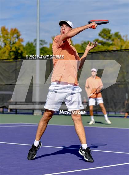 Thumbnail 1 in Texas High vs Nacogdoches (UIL 5A Boys Tennis Bi-District) photogallery.