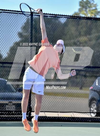 Thumbnail 1 in Texas High vs Nacogdoches (UIL 5A Boys Tennis Bi-District) photogallery.