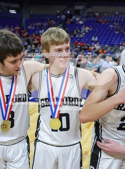 Thumbnail 1 in Graford vs. Jayton (UIL 1A Basketball State Final Medal Ceremony) photogallery.