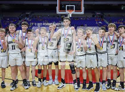 Thumbnail 3 in Graford vs. Jayton (UIL 1A Basketball State Final Medal Ceremony) photogallery.