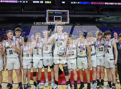 Thumbnail 2 in Graford vs. Jayton (UIL 1A Basketball State Final Medal Ceremony) photogallery.