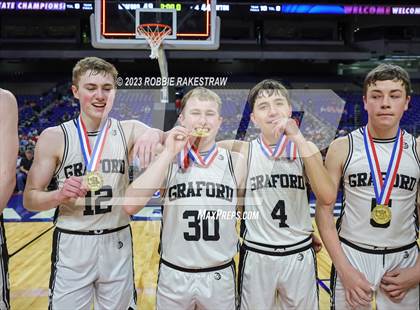 Thumbnail 1 in Graford vs. Jayton (UIL 1A Basketball State Final Medal Ceremony) photogallery.