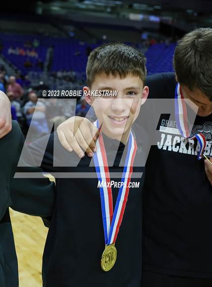 Thumbnail 1 in Graford vs. Jayton (UIL 1A Basketball State Final Medal Ceremony) photogallery.