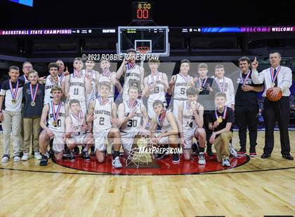Thumbnail 2 in Graford vs. Jayton (UIL 1A Basketball State Final Medal Ceremony) photogallery.
