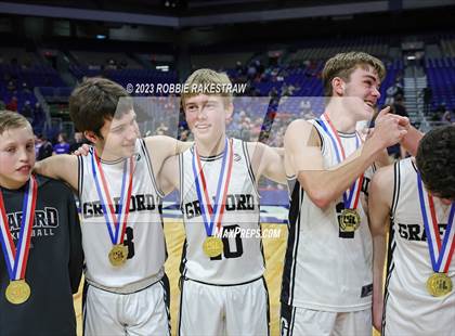 Thumbnail 2 in Graford vs. Jayton (UIL 1A Basketball State Final Medal Ceremony) photogallery.