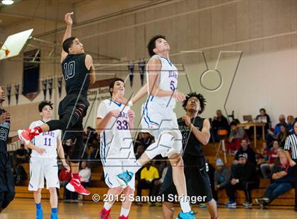 Thumbnail 2 in Salesian College Preparatory vs. Buchanan (Modesto Christian Holiday Hoops Classic) photogallery.