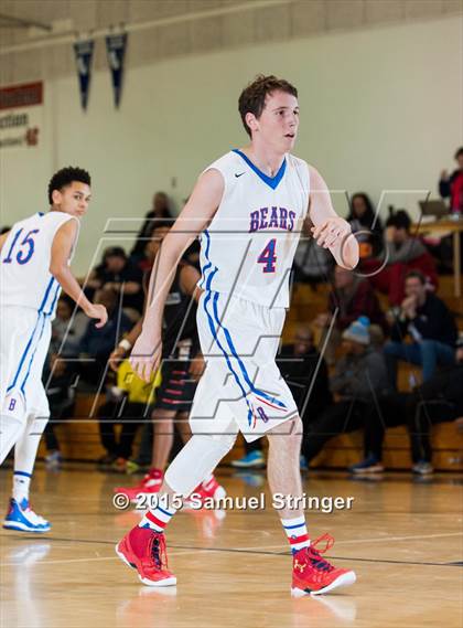 Thumbnail 3 in Salesian College Preparatory vs. Buchanan (Modesto Christian Holiday Hoops Classic) photogallery.