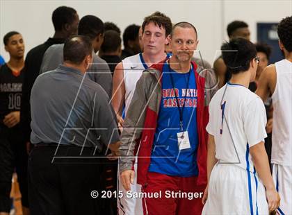 Thumbnail 1 in Salesian College Preparatory vs. Buchanan (Modesto Christian Holiday Hoops Classic) photogallery.