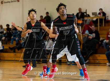 Thumbnail 2 in Salesian College Preparatory vs. Buchanan (Modesto Christian Holiday Hoops Classic) photogallery.