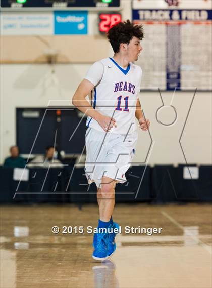 Thumbnail 1 in Salesian College Preparatory vs. Buchanan (Modesto Christian Holiday Hoops Classic) photogallery.