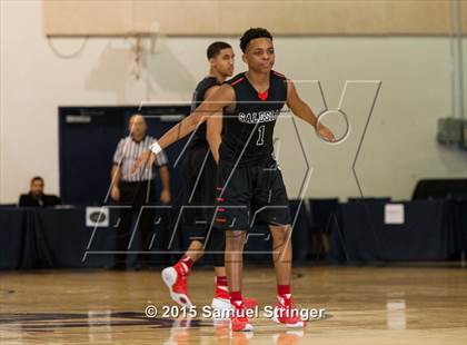 Thumbnail 3 in Salesian College Preparatory vs. Buchanan (Modesto Christian Holiday Hoops Classic) photogallery.