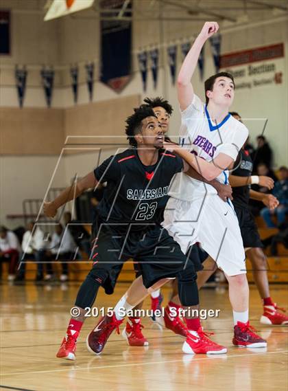 Thumbnail 2 in Salesian College Preparatory vs. Buchanan (Modesto Christian Holiday Hoops Classic) photogallery.