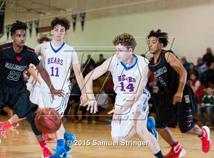 Thumbnail 3 in Salesian College Preparatory vs. Buchanan (Modesto Christian Holiday Hoops Classic) photogallery.