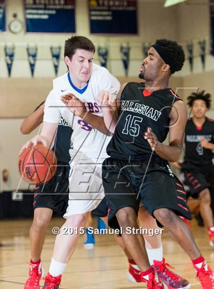 Thumbnail 3 in Salesian College Preparatory vs. Buchanan (Modesto Christian Holiday Hoops Classic) photogallery.