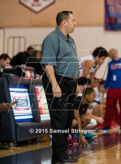 Thumbnail 3 in Salesian College Preparatory vs. Buchanan (Modesto Christian Holiday Hoops Classic) photogallery.