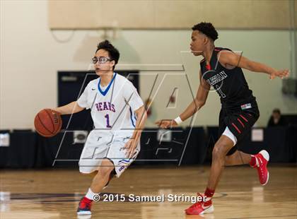 Thumbnail 3 in Salesian College Preparatory vs. Buchanan (Modesto Christian Holiday Hoops Classic) photogallery.