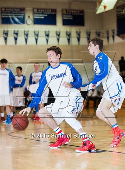 Thumbnail 2 in Salesian College Preparatory vs. Buchanan (Modesto Christian Holiday Hoops Classic) photogallery.
