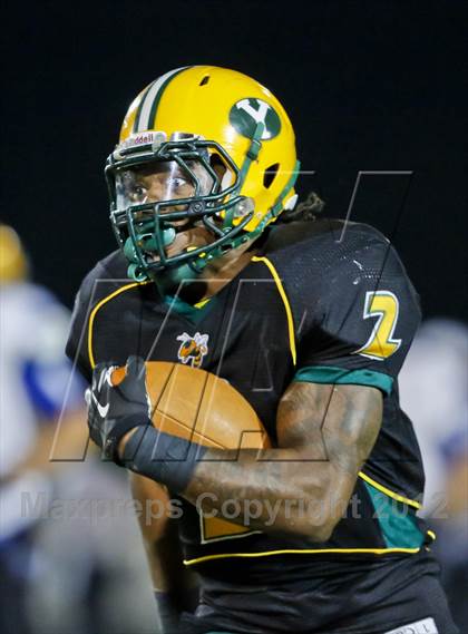 Thumbnail 3 in Yulee's Derrick Henry breaks national rushing record photogallery.