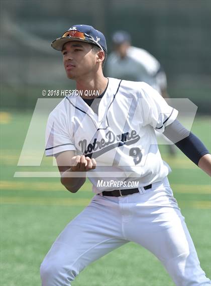 Thumbnail 3 in Etiwanda vs Notre Dame (SO) (Boras Classic - South) photogallery.