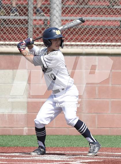 Thumbnail 2 in Etiwanda vs Notre Dame (SO) (Boras Classic - South) photogallery.