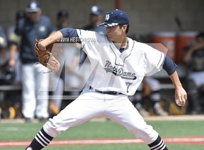 Thumbnail 1 in Etiwanda vs Notre Dame (SO) (Boras Classic - South) photogallery.