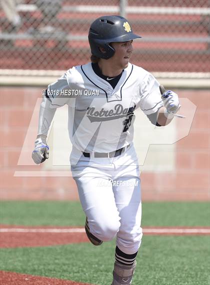 Thumbnail 2 in Etiwanda vs Notre Dame (SO) (Boras Classic - South) photogallery.