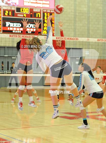 Thumbnail 1 in Marymount @ Mater Dei (CIF SS D1 Semifinal) photogallery.