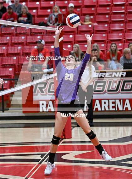 Thumbnail 2 in Atkins vs. Booneville (AAA 3A State Playoff 1st round) photogallery.