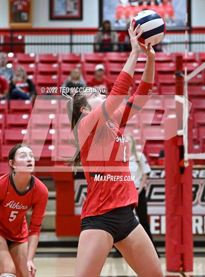 Thumbnail 1 in Atkins vs. Booneville (AAA 3A State Playoff 1st round) photogallery.