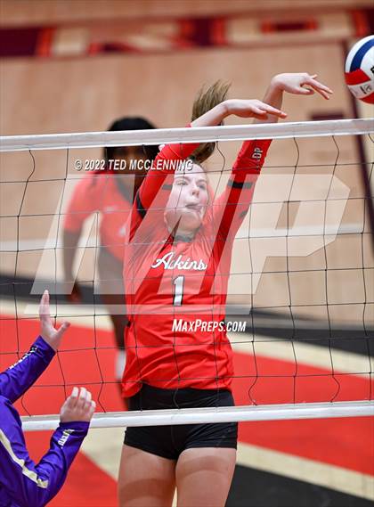 Thumbnail 1 in Atkins vs. Booneville (AAA 3A State Playoff 1st round) photogallery.
