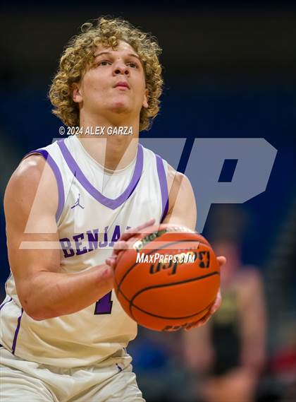 Thumbnail 1 in Benjamin vs Jayton (UIL 1A Basketball Final) photogallery.