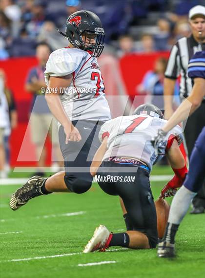 Thumbnail 1 in Franklin County vs Rushville @ Lucas Oil Stadium photogallery.