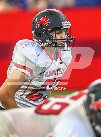 Thumbnail 3 in Franklin County vs Rushville @ Lucas Oil Stadium photogallery.