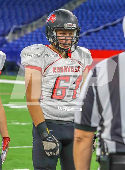Thumbnail 2 in Franklin County vs Rushville @ Lucas Oil Stadium photogallery.