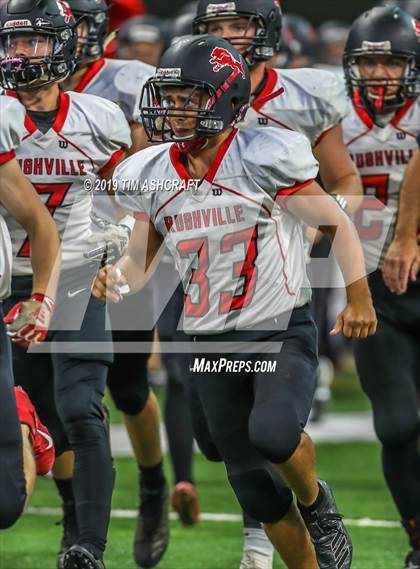 Thumbnail 2 in Franklin County vs Rushville @ Lucas Oil Stadium photogallery.