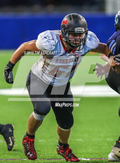 Thumbnail 2 in Franklin County vs Rushville @ Lucas Oil Stadium photogallery.
