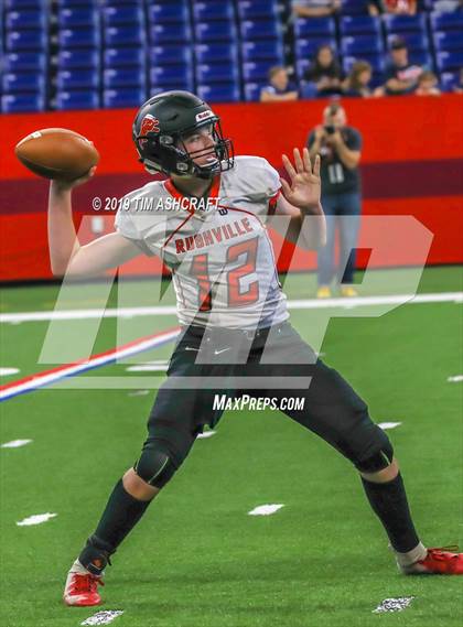 Thumbnail 2 in Franklin County vs Rushville @ Lucas Oil Stadium photogallery.