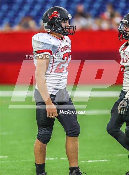 Thumbnail 3 in Franklin County vs Rushville @ Lucas Oil Stadium photogallery.
