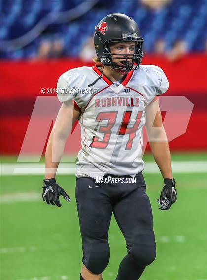 Thumbnail 2 in Franklin County vs Rushville @ Lucas Oil Stadium photogallery.