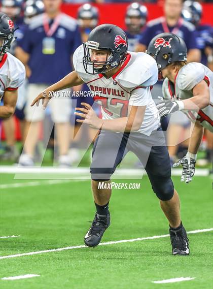 Thumbnail 1 in Franklin County vs Rushville @ Lucas Oil Stadium photogallery.