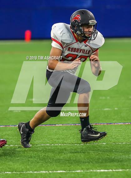 Thumbnail 2 in Franklin County vs Rushville @ Lucas Oil Stadium photogallery.