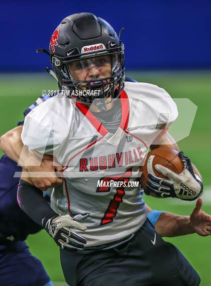 Thumbnail 2 in Franklin County vs Rushville @ Lucas Oil Stadium photogallery.