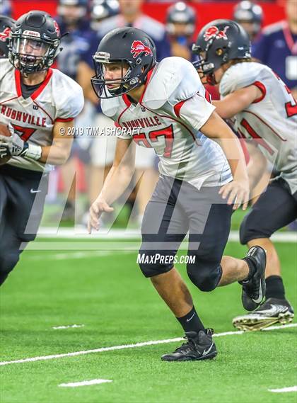 Thumbnail 2 in Franklin County vs Rushville @ Lucas Oil Stadium photogallery.