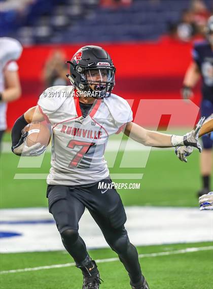 Thumbnail 1 in Franklin County vs Rushville @ Lucas Oil Stadium photogallery.