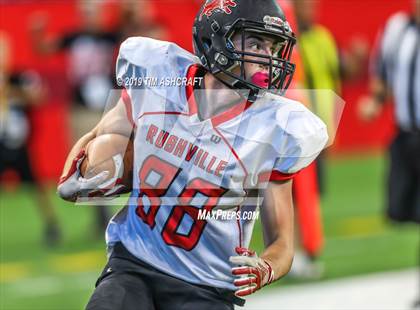 Thumbnail 1 in Franklin County vs Rushville @ Lucas Oil Stadium photogallery.