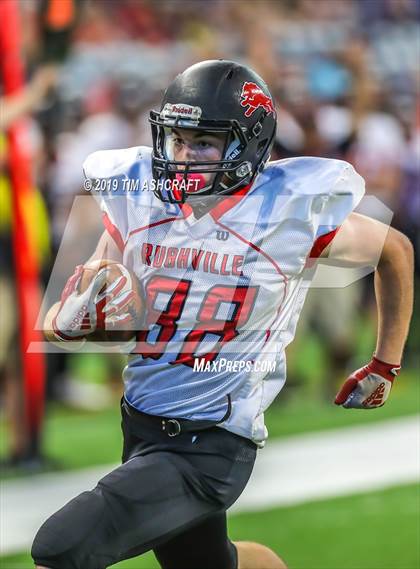 Thumbnail 2 in Franklin County vs Rushville @ Lucas Oil Stadium photogallery.